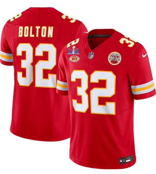 Men's Kansas City Chiefs #32 Nick Bolton Red 2024 F.U.S.E. Super Bowl LVIII Patch With NKH Patch Vapor Untouchable Limited Jersey Dzhi,We sell and wholesale Men's Kansas City Chiefs #32 Nick Bolton Red 2024 F.U.S.E. Super Bowl LVIII Patch With NKH Patch Vapor Untouchable Limited Jersey Dzhi on line form chian!